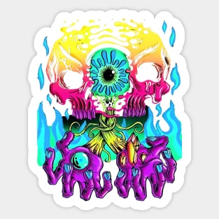 Phonk skull Sticker